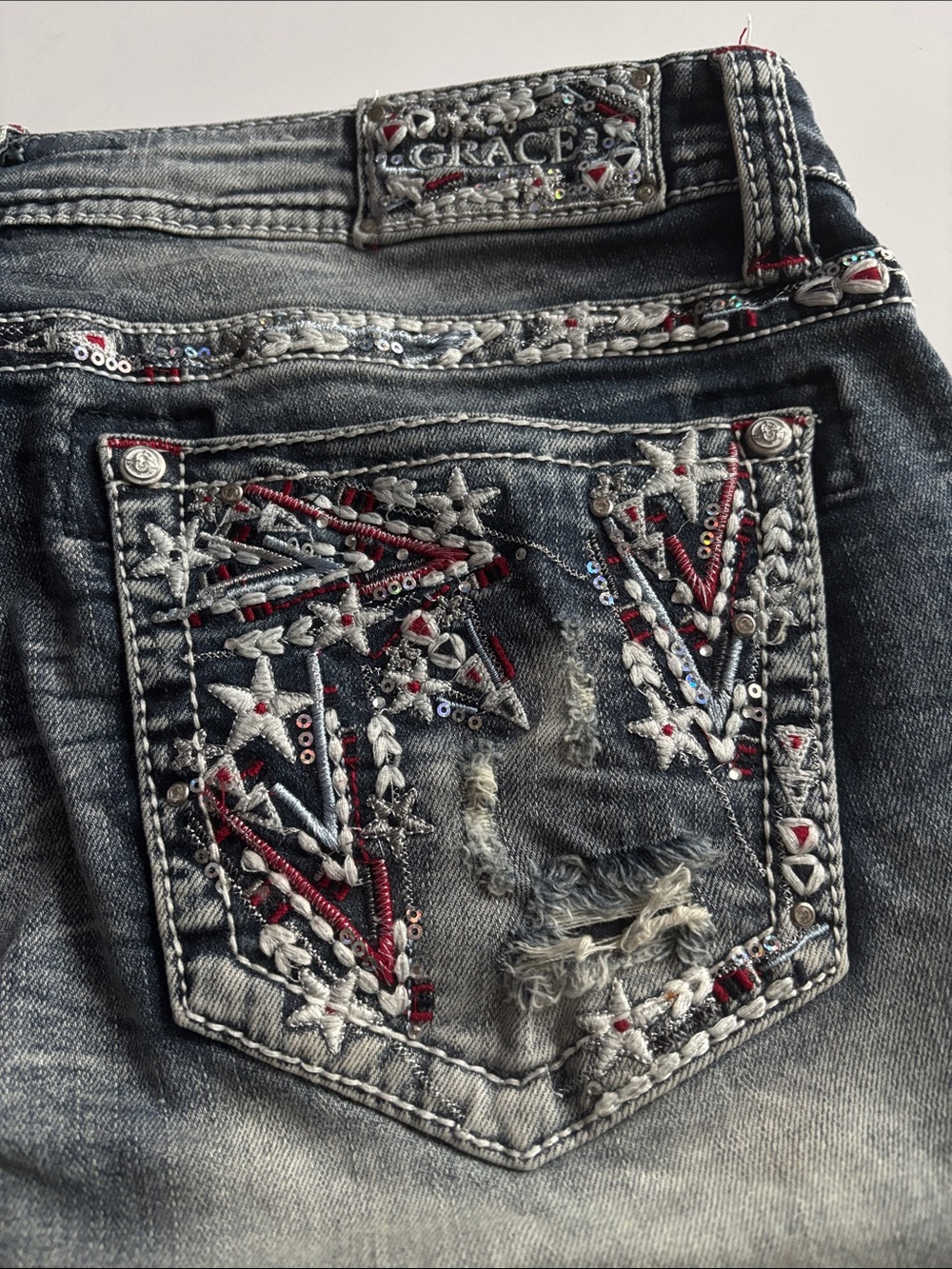 Grace Denim Shorts - Picture 8 of 9
